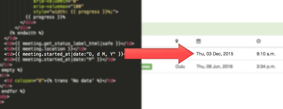 Date Template Filter